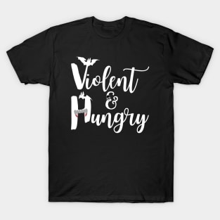 Violent & Hungry (Vampire Bats) T-Shirt